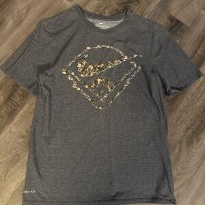 Nike Gray Dri-FIT Tee Baseball